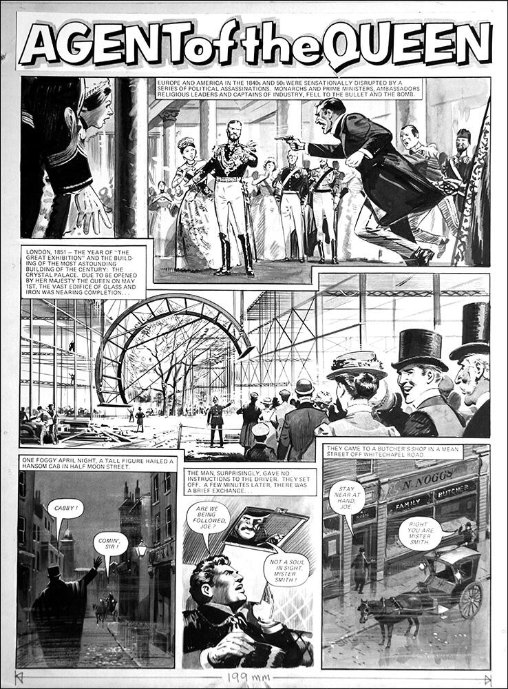 Agent of the Queen - Great Exhibition (TWO pages) art by Bill Lacey
