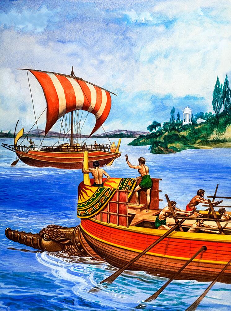 Who Were the First Sailors? art by Peter Jackson