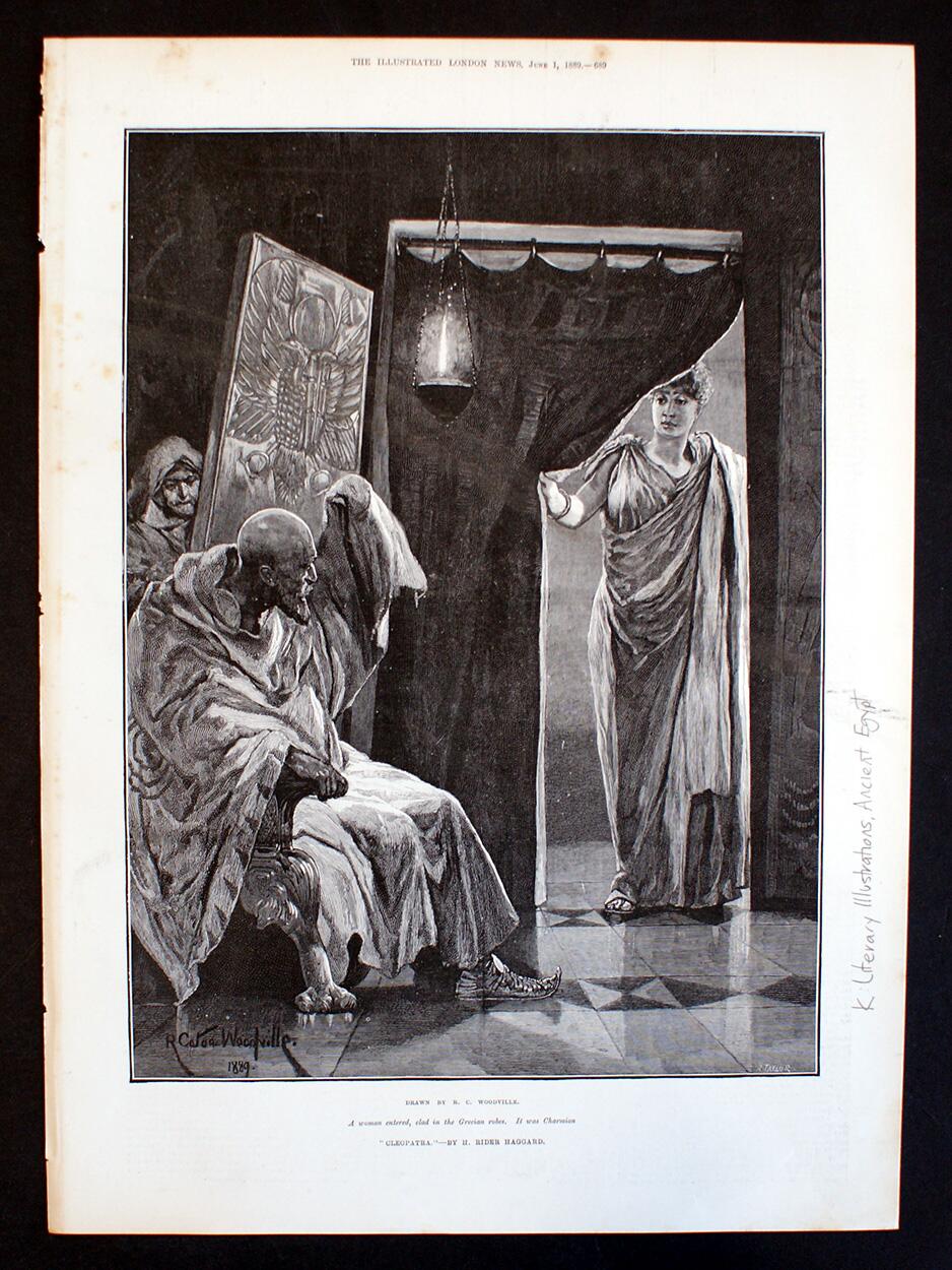 Cleopatra: Charmion art by Richard Caton Woodville Jr
