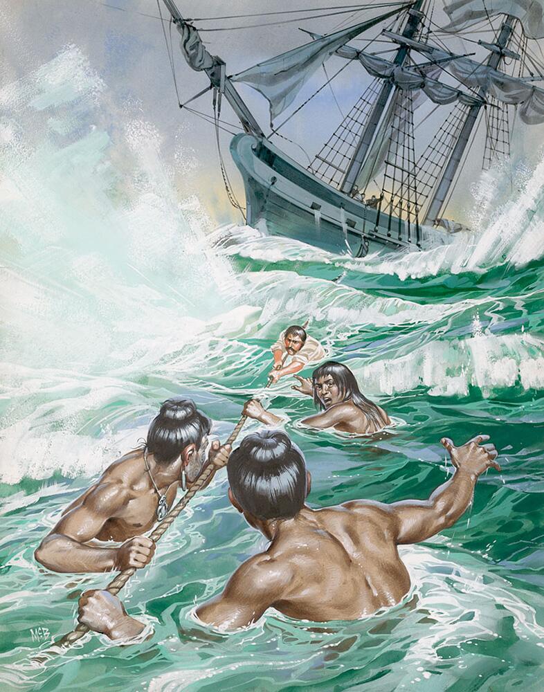 Maoris to the Rescue art by Angus McBride