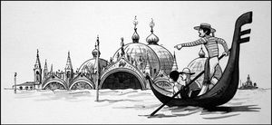Venice in Peril art by Ralph Bruce