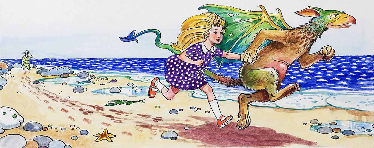 'Come on' said Alice: Alice in Wonderland 62 art by Philip Mendoza