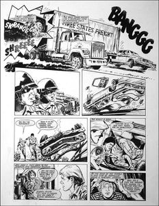 CHiPs - Crash art by Barrie Mitchell