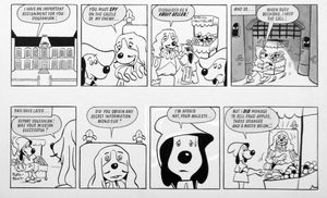 Dogtanian from 'Look In' 3 art by Nick Potter