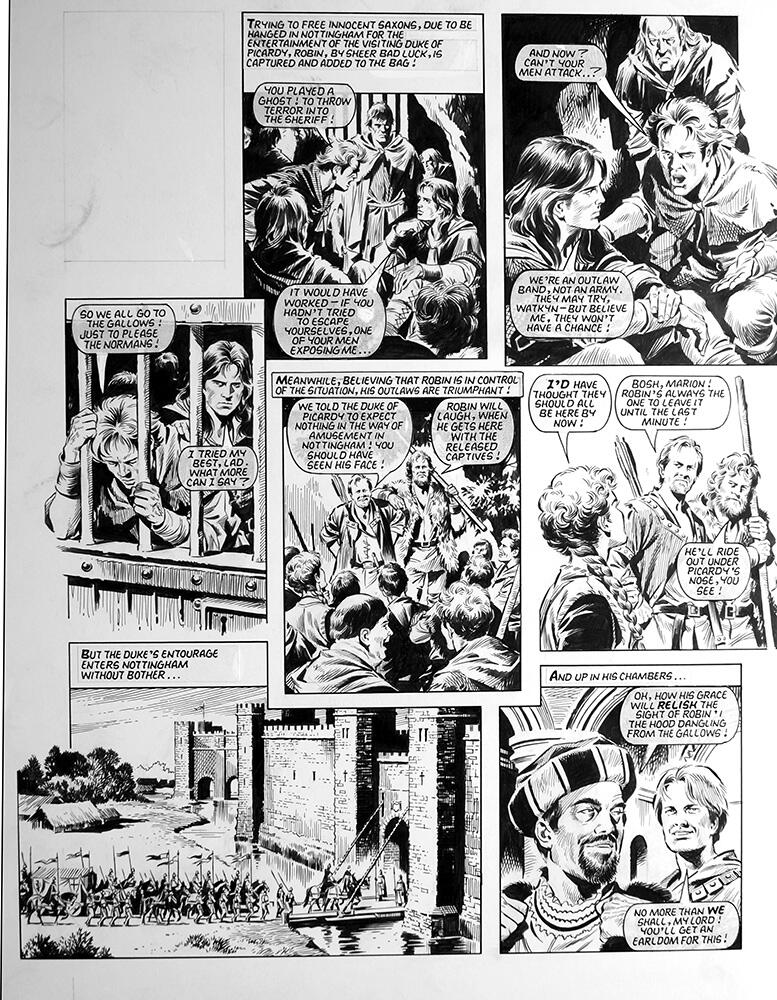 Robin of Sherwood - Relish (TWO pages) art by Mike Noble