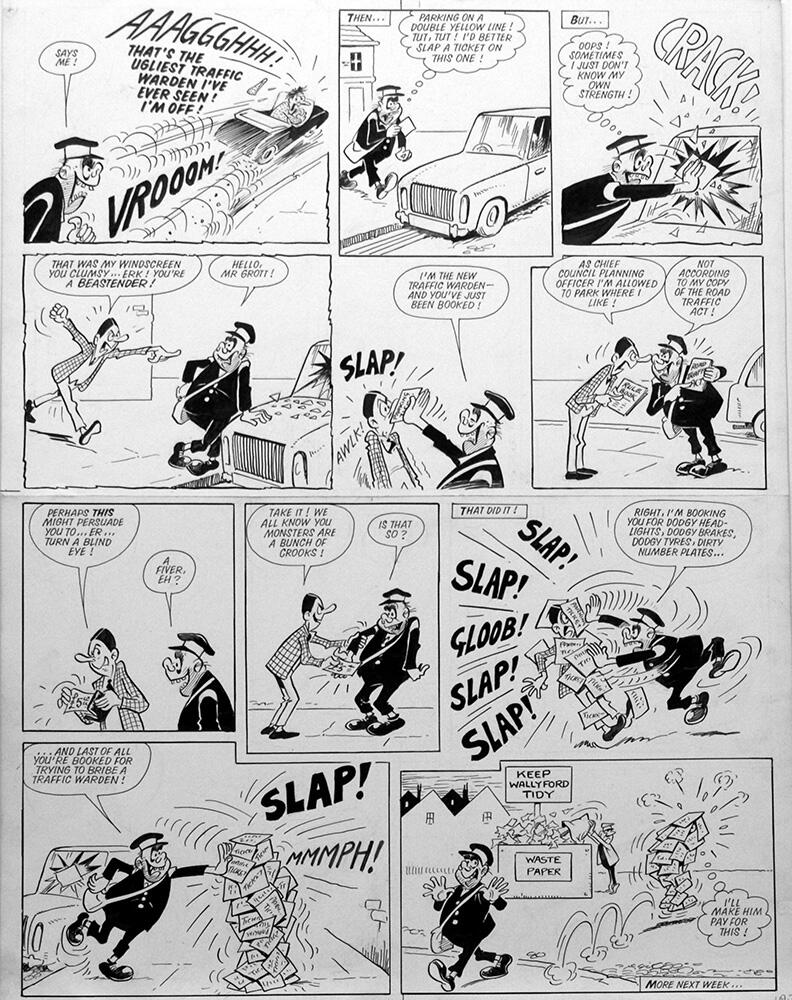 2nd page of episode art by Reg Parlett
