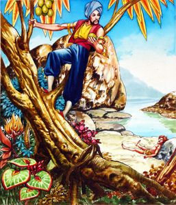 Climbing the Fruit Tree art by Nadir Quinto