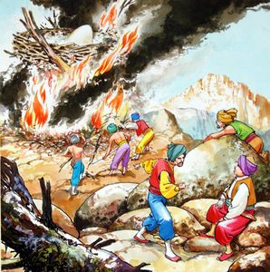 Cooking Breakfast art by Nadir Quinto