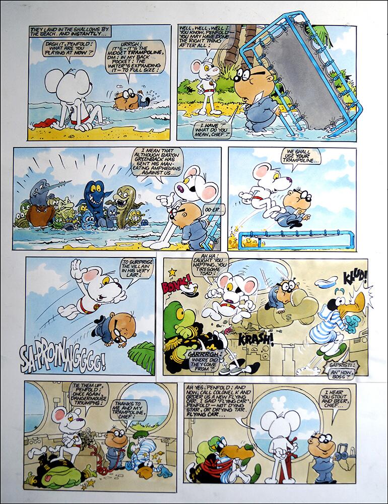 4th page of story art by Arthur Ranson