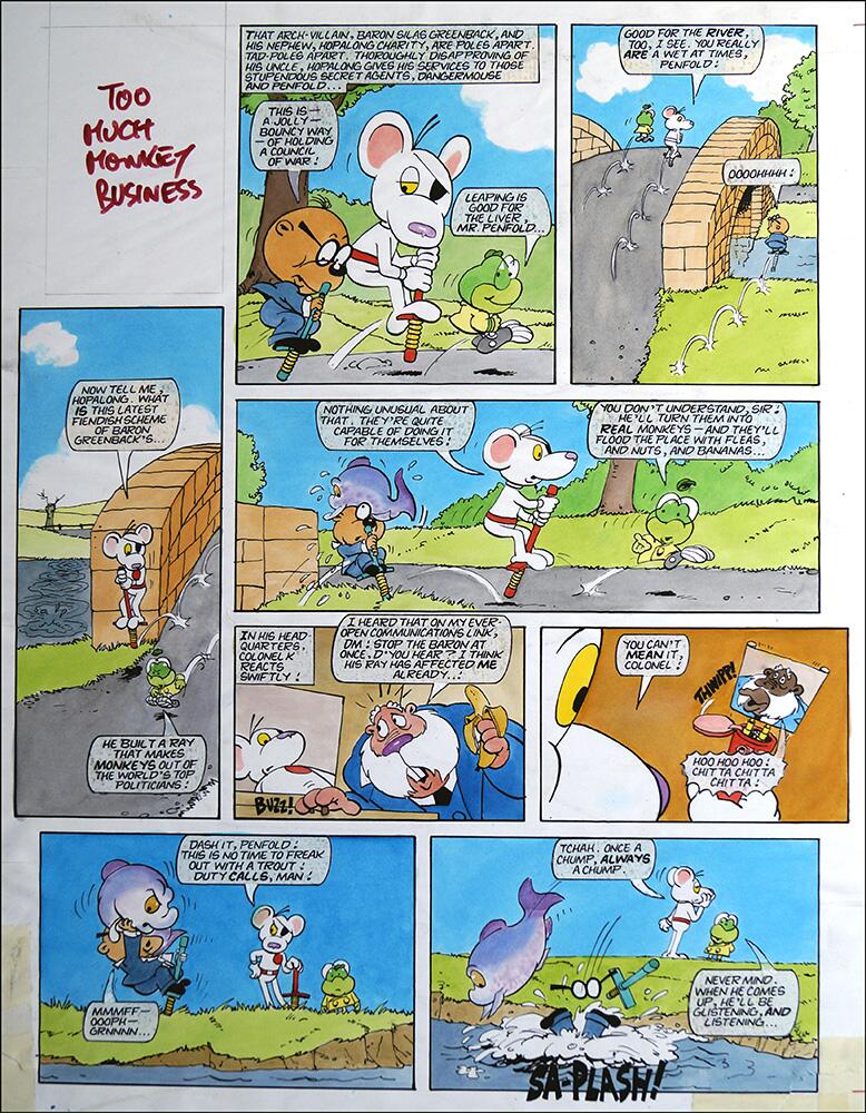Danger Mouse - Something Fishy (TWO pages) art by Arthur Ranson