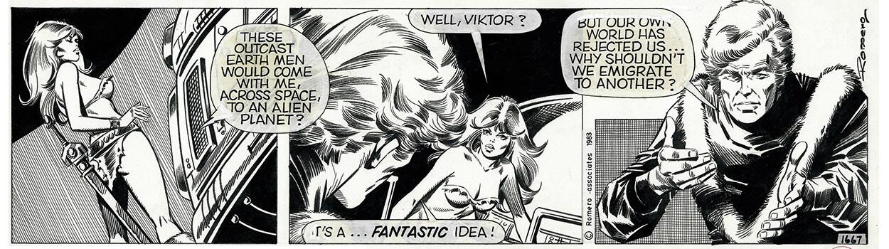 Axa daily strip 1667 - The Unmasked art by Enric Badia Romero