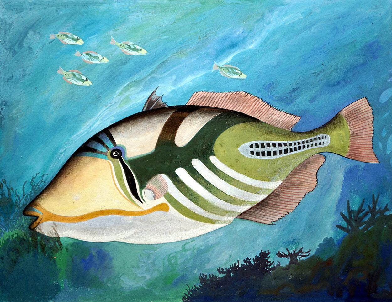 Tropical Fish art by Clive Uptton