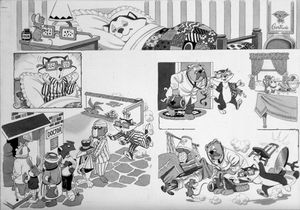Dickory Dock: Cruel Trick art by Peter Woolcock