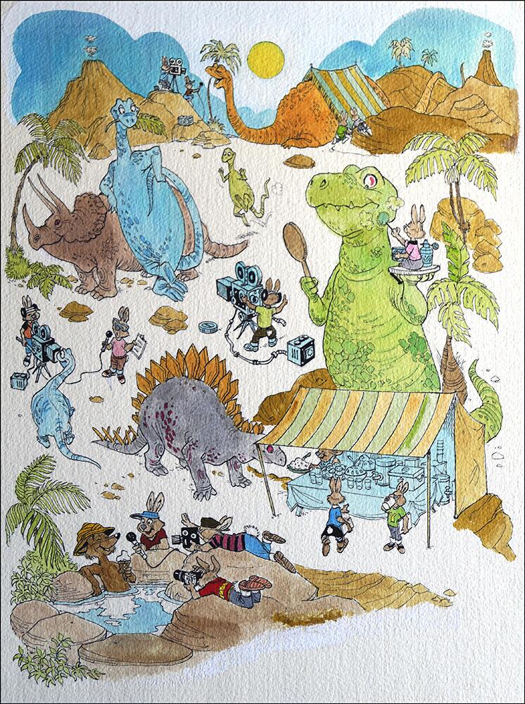 last page of story art by Peter Woolcock