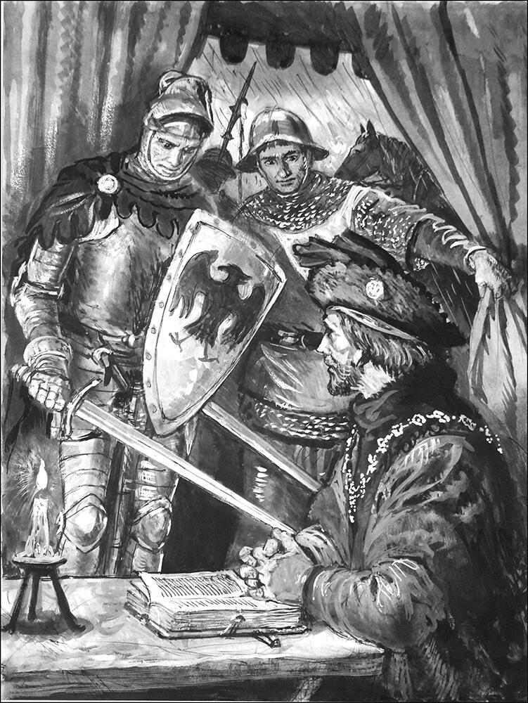 Henry VI - The Scholar King art by Clive Uptton