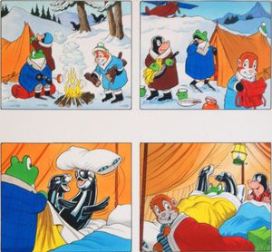 Mr Toad Attempts To Turn In art by Peter Woolcock