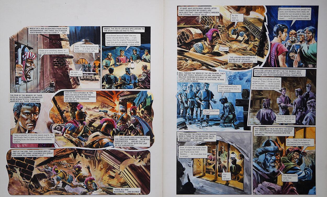 An Unexpected Tharv from 'War of The Zolts' (TWO pages) art by Gerry Wood