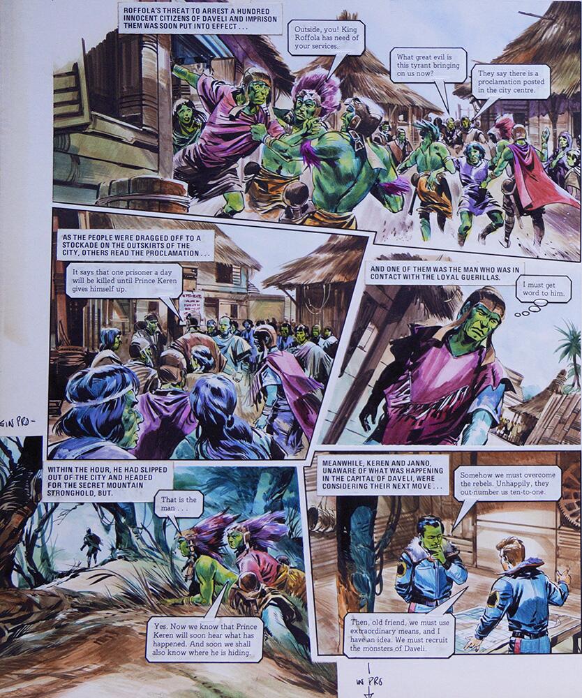 Left Hand Page art by Gerry Wood