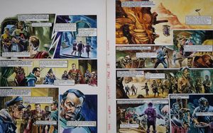 The Caged Empress from 'More Trouble in Zabriz' (TWO pages) art by Gerry Wood