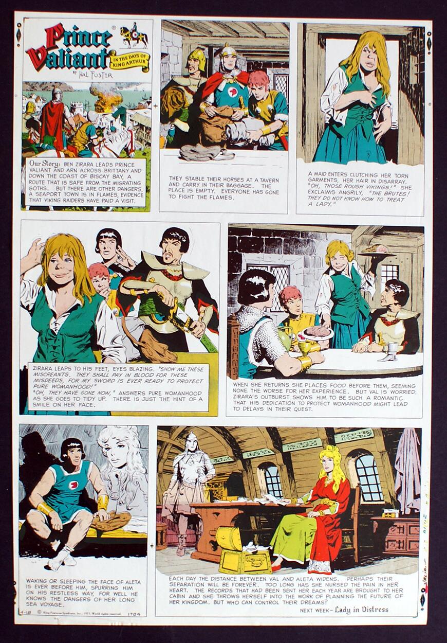 Prince Valiant: Printer's Proof #1784 art by Hal Foster