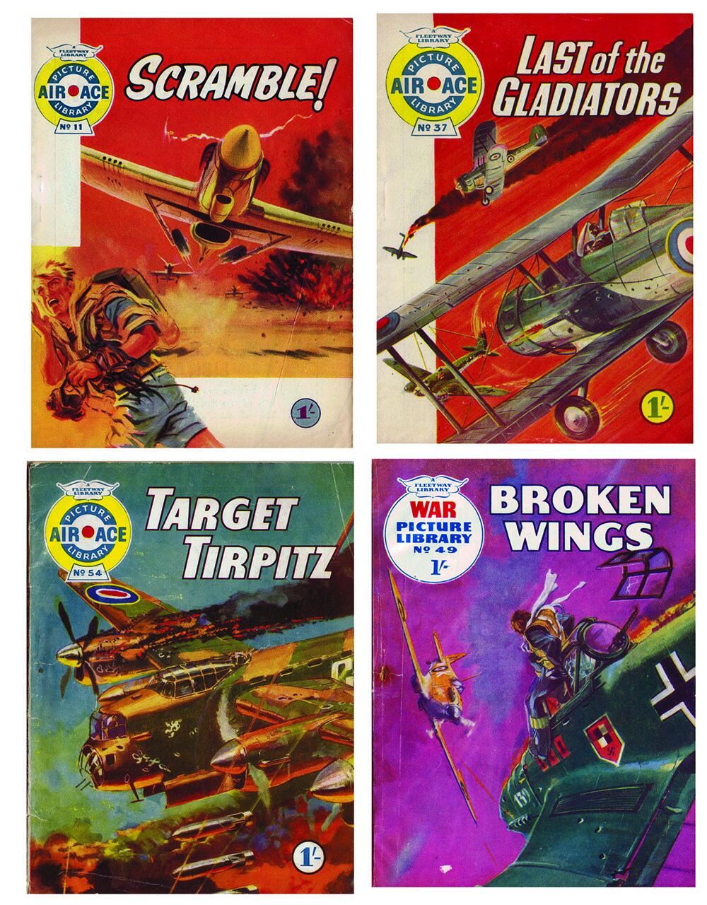 covers, Fleetway Picture Library Classics: AIR WAR STORIES featuring the art of Ferdinando Tacconi