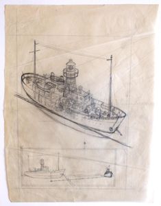 Anatomy Of A Lightship art by Leslie Ashwell Wood