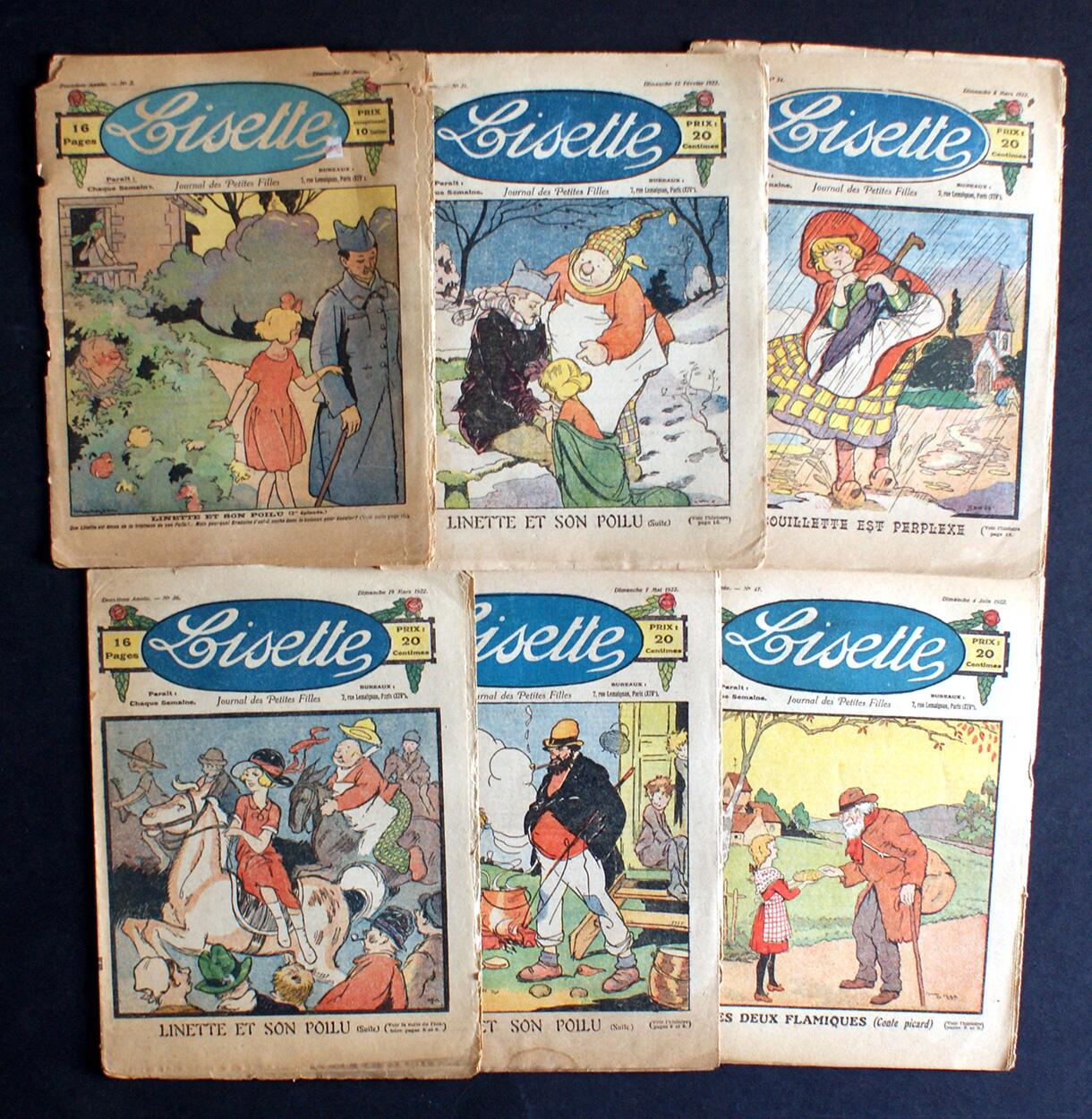 Lisette's Bundle (6 French Comics) by Various