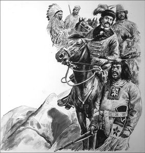 Louis Riel: Rebel with a Cause art by Cecil Doughty