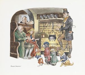 The Old Curiosity Shop: Soup and Hungry Dogs art by Ron Embleton