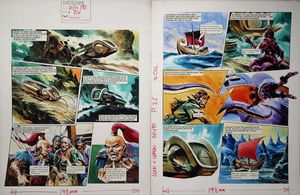 The Metal Monster (TWO pages) art by Gerry Wood