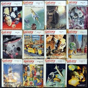 Galaxy Science Fiction: 1952 (COMPLETE) by L. Sprague de Camp, Robert A. Heinlei, Isaac Asimov, Clifford D. Simak, Willy Ley, Poul Anderson, Frederik