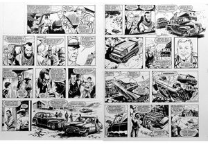 The A-Team: Off The Road (TWO pages) art by Barrie Mitchell