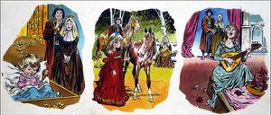 Sleeping Beauty: Triptych art by Jesus Blasco