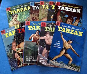 Collection of 10 Dell Tarzan comics (1957) by Edgar Rice Burroughs