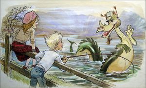 Catching the Loch Ness Monster art by 20th Century unidentified artist