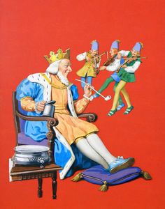 Old King Cole art by E V Abbott