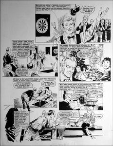 Young Steve Davis (TWO pages) art by Jim Baikie
