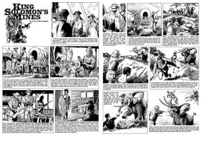 King Solomon's Mines Pages 5 and 6 (two pages) art by Bill Baker
