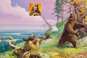 Daniel Boone art by Severino Baraldi