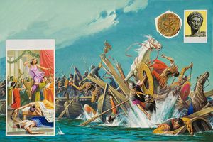 Death of Maxentius art by Severino Baraldi