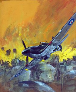 Battle Picture Library cover #961  'Target Aflame' art by Graham Coton