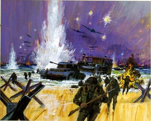 D Day Landing 6th June 1944 art by Graham Coton