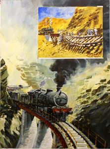 Railway Through the Khyber art by Graham Coton