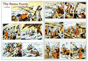 Swiss Family Robinson (TWO pages) art by Santo D'Amico
