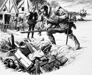 The Colony that Vanished 1 art by Cecil Doughty