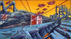The Last Additional Train: Monster Train art by Philippe Druillet