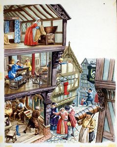 The Elizabethan House art by Cecil Doughty
