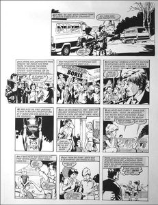 Boris Becker - The Early Years 1 (TWO pages) art by Phil Gascoine