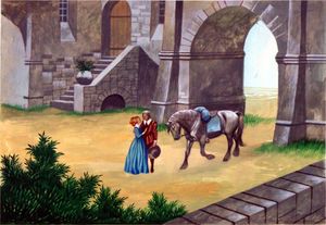 Beauty and the Beast-  Farewell art by Ron Embleton
