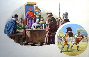 Trial By Combat art by Michael Godfrey